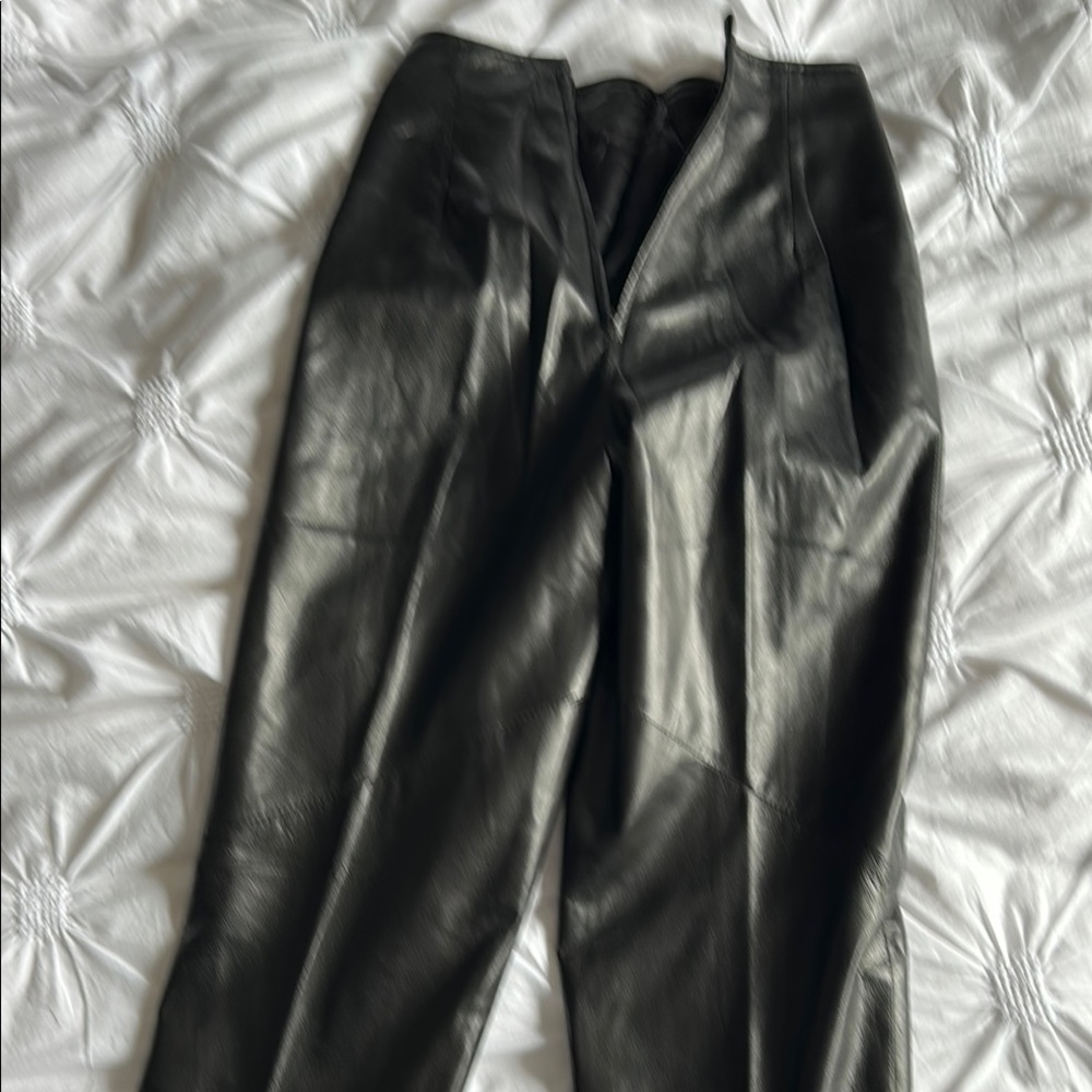 Black Leather Pants